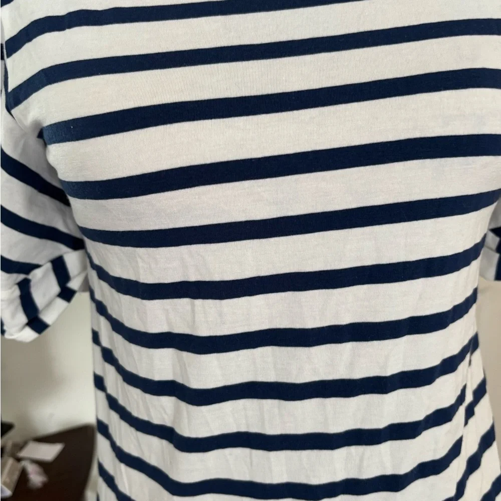 lilly pulitzer Women Stripped Top With‎ Balloon Sleeves Size S fits M